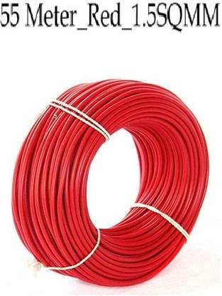 JELECTRICALS PVC 1.5 sq/mm Red 55 m Wire