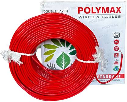 Polymax PVC Single Core 1 sq/mm Red 90 m Wire