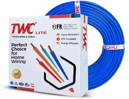 TWC Lite FR PVC WDWDWD 0.75 sq/mm Blue 90 m Wire