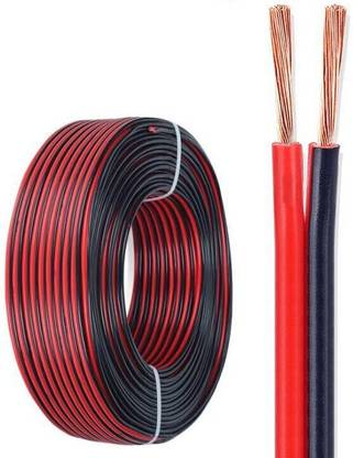 IMAGINEA High-Quality Flexible PVC 1.31 sq/mm Red, Black 15 m Wire