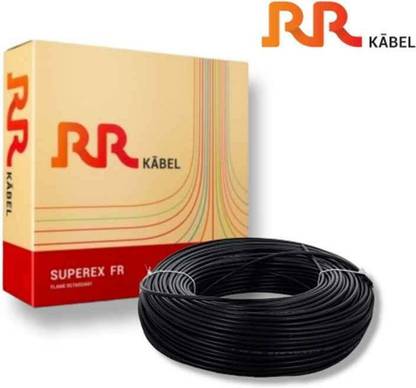 RR KABEL SUPEREX FR PVC 4.0 Sq/mm 4 sq/mm Black 90 m Wire
