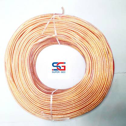 SUPER GEC 32/20 Transparent HIGH Performance Speaker Cable 1 sq/mm Gold 90 m Wire