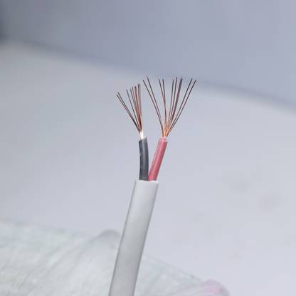 SUPER GEC 10/20 Twin Flat Copper Wires Double Layer PVC Insulation ISI Mark 1 sq/mm White 90 m Wire