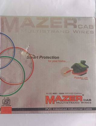 Mazer PVC 2.5 sq/mm Black 90 m Wire
