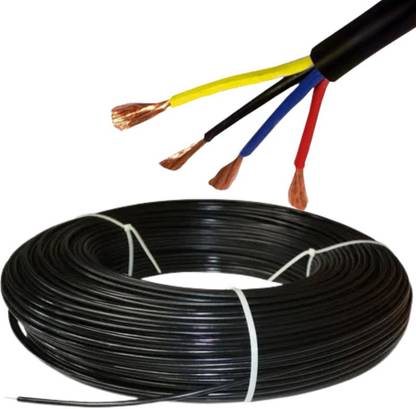 Cospex 1MM(14/30) 4Core 1 sq/mm Black 90 m Wire