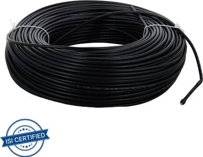 Polycab PVC Insulated Industrial cable 0 sq/mm Black 90 m Wire