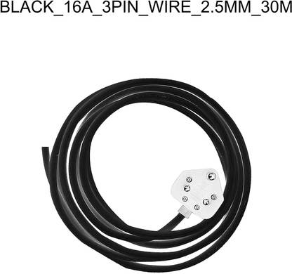 JELECTRICALS PVC 2.5 sq/mm Black 30 m Wire