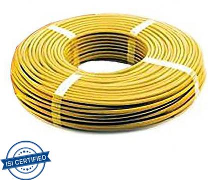 RR KABEL PVC 1 sq/mm Yellow 200 m Wire