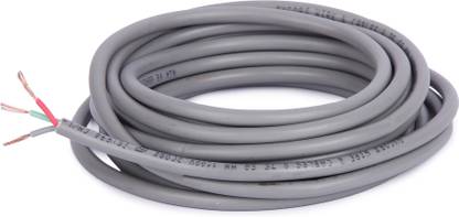 Oxcord OXCORD 3 core round .75mm wires & cables (2 Meter / 6.46 Feet / 2.81Yard) 5 sq/mm Grey 6.56 ft. Wire