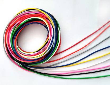 Steko (9-Meter) 0.4-mm 14/36 Wire (1 Mtr Each of 9 Colors) 0.4 sq/mm Multicolor 9 m Wire