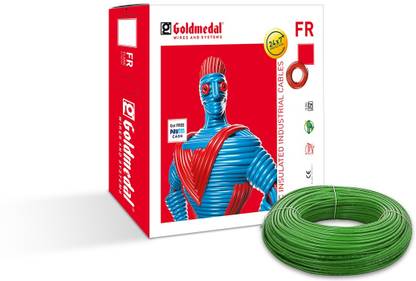 Goldmedal FR Grade PVC Compound 0.75 sq/mm Green 90 m Wire