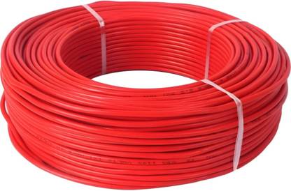 FINENLY Nly 1.5 sqmm Copper multi strand house wire PVC ELECTRICAL Wire 1.5 sq/mm Red 90 m Wire