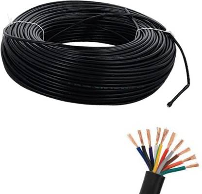Elevea 2.5MM(80/20) 10CORE 2.5 sq/mm Black 90 m Wire