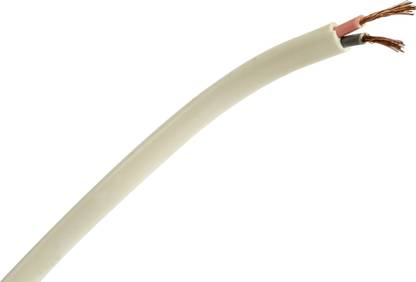 SUPER GEC 23/52 Twin Flat Copper Wires Double Layer PVC Insulation 1.5 sq/mm White 91 m Wire