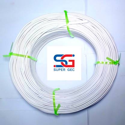 SUPER GEC (04-09) Parallel Flat Speaker Wire 1 sq/mm White 90 m Wire