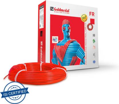 Goldmedal FR Grade PVC Compound 1 sq/mm Red 90 m Wire
