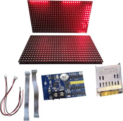 Infotech huidu P10 LED Scrolling Display Board DIY Starter KIT (Red)) Single-Sided PCB Single-Sided PCB