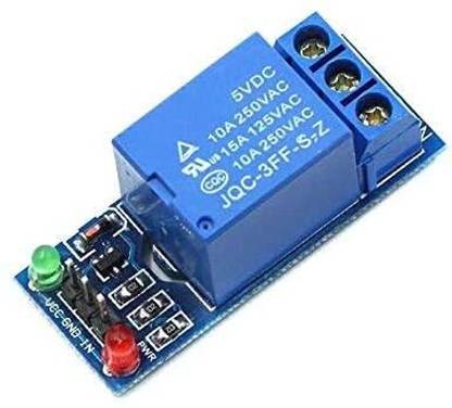 Keertan Kalp 5V One Channel Relay Module Relay Switch, OPTO Isolation High Low Level Trigger Breadboard