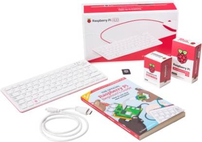 Raspberry Pi 400 Kit Personal Computer in Keyboard Kit (Pi400 Kit) Breadboard