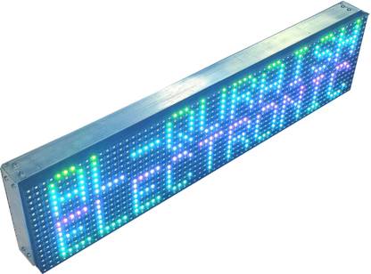 AL-QURAISH ELECTRONICS AND TECHNOLOGY LED MULTICOLOR SCROLLING MESSAGE DISPLAY BOARD (WiFi) ( 7 INCH 25 INCH) LED Display