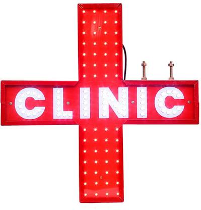 Jagannath arts PIXEL LED SIGN BOARD FOR CLINIC FLASHING-18 X 18STORELED LED Display