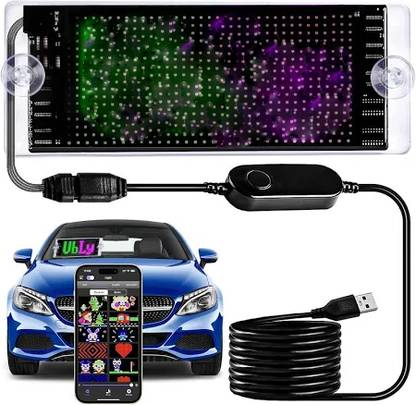 Eewe Bluetooth-Enabled LED Pixel Matrix Display for Car, Shop & Bar LED Display