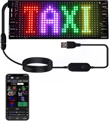 Hespa LED Digital Sign | Scrolling Text Board for Advertising & Cars LED Display