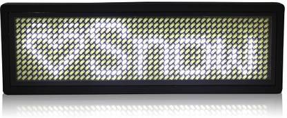 QAWACHH Bluetooth LED Name Badge Board Digital Scrolling Message (white). LED Display