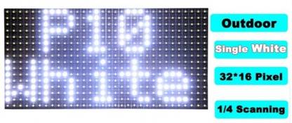 MAHLAXMI P10 Outdoor LED Display Panel Module SMD - 32x16 - High Brightness WHITE LED Display