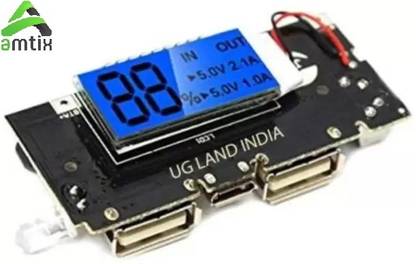 एमटिक्स Dual USB Power Bank Charging Module Circuit Board with Digital Display(1 Pc)AMTe इलेक्ट्रॉनिक कॉम्पोनेन्ट इलेक्ट्रॉनिक हॉबी किट