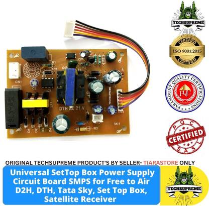 TechSupreme DTH Power Supply Circuit Universal SetTop Box Power Supply Circuit Board SMPS Power Supply Electronic Hobby Kit