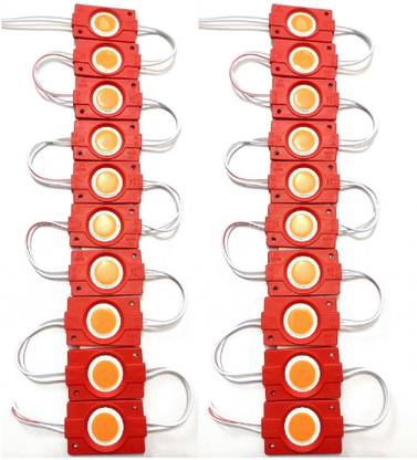 Wizzo (20 Pieces) 12 Volt 2.4 Watt DC Coin LED Module Light Lamp Bulb For Decoration Light Electronic Hobby Kit