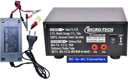 GoodsBazaar 500 VA 12v 100W DC to AC Converter/Inverter for DC / Battery To AC 220 Volt Solar Compatible Square Wave Inverter