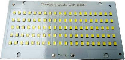 StrawHat Led Plate for Flood and Street light -50 Watt (59mmx110mm) Light Electronic Hobby Kit