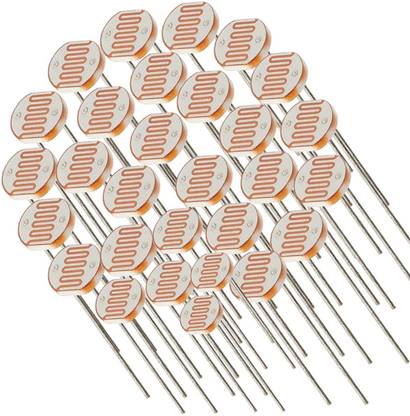 Charohm 10 PCS LDR 5mm Light Dependent Resistor Photoresistor Sensor Electronic Components Electronic Hobby Kit