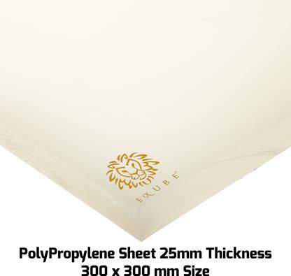 EXUBE Polypropylene Sheet 25mm Thickness 300mm x 300mm Size Electronic Components Electronic Hobby Kit