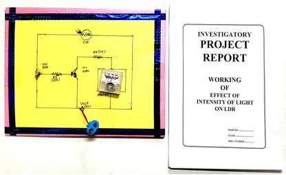 ONTEX ELECTRONICS Effect of Intensity of Light on LDR Physics Investigatory Project & Model Educational Electronic Hobby Kit