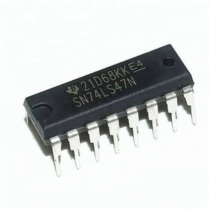 iBAT SOLUTIONS 3PCS 74LS47 BCD to Seven Segment Decoder Driver IC,74 LS 06 Driver IC Electronic Components Electronic Hobby Kit