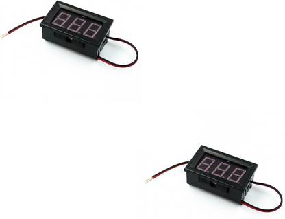 Flyrobo (2 Pcs) Pro3D 0.56inch Two Wire LED Display Digital DC Voltmeter - RED Electronic Components Electronic Hobby Kit