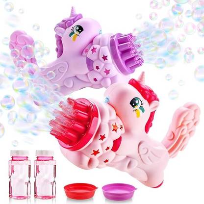 AERALUX Unicorn Bubble Machine Gun Game Electronic Hobby Kit