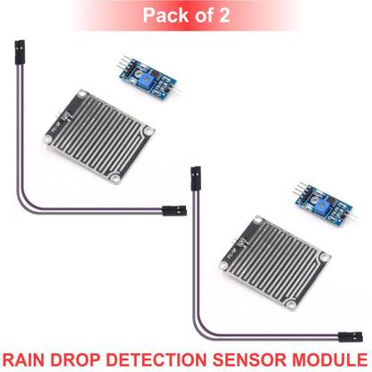 Scienticy Rain Drop Detection Sensor Module with powerful LM393 (Pack of 2) Electronic Components Electronic Hobby Kit