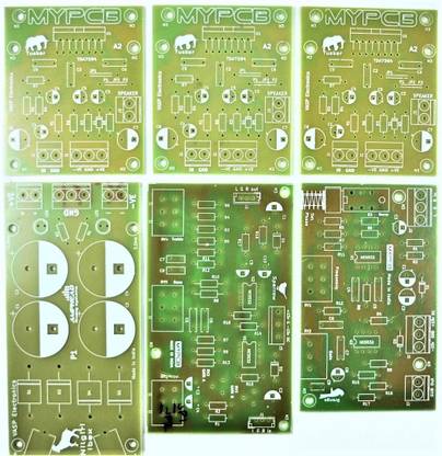 MYPCB Combo-TDA7294 Amplifier PCB -3, Subwoofer PCB-1,B/ T Board PCB-1,Rectifier PCB-1 Electronic Components Electronic Hobby Kit