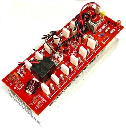 M V COLLECTIONS 600 WATT RMS HEAVY HEAT SINK AMPLIFIER BOARD FOR DJ WITH INBUILT SPEAKER PROTECTION Electronic Components Electronic Hobby Kit