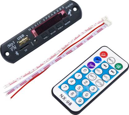 Electronic Spices 5V Bluetooth MP3 USB charging port player and decoder module with Remote Electronic Components Electronic Hobby Kit