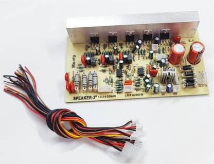 ERHIndia Monty 5.1 Amplifier Board 12v DC Home Theater Kit Electronic Components Electronic Hobby Kit