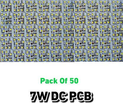 AP Source 7W 12 Volt DC MCPCB Led Light PCB Super Bright Set of 50 Light Electronic Hobby Kit
