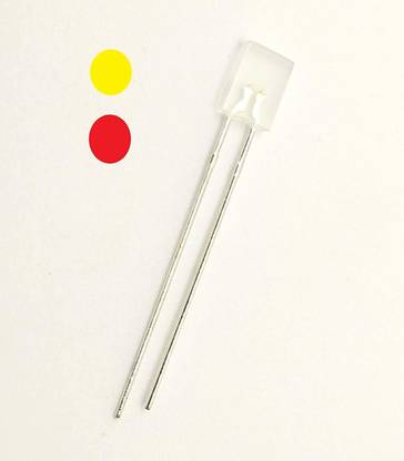 INVENTO 25pcs 2x5x7mm LED 2 pin 2 Color bi-Color Yellow Red Color Light Diode Lamp Bulb Automotive Electronic Hobby Kit
