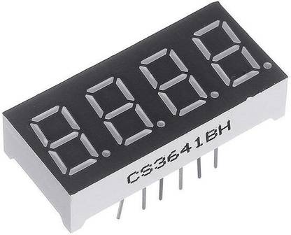 Flyrobo Red 0.56inch 4 Digit 7 Segment LED Display Digital Tube - Common Anode Electronic Components Electronic Hobby Kit