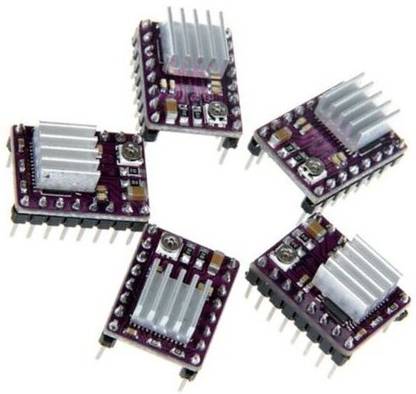INVENTO 5pcs DRV8825 Nema 17 Stepper Driver Module with Heatsink Automotive Electronic Hobby Kit