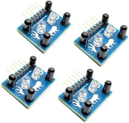 INVENTO 4Pcs Color Sensor Module With 4-Bit Analog Output Color Recognition Sensor Automotive Electronic Hobby Kit